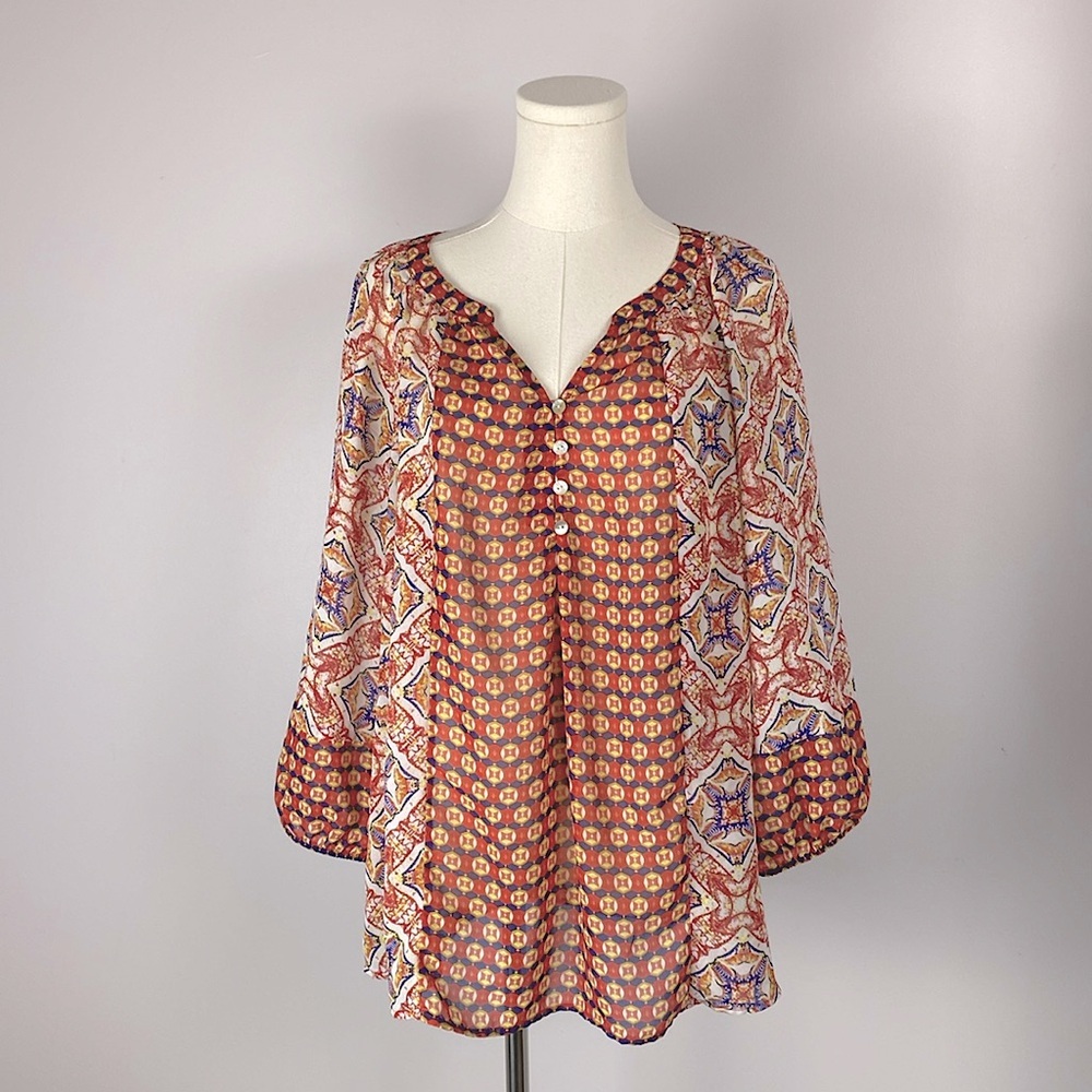 Anthropologie Multicolor Boho Blouse